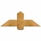 Ekena Millwork Eugene Rough Sawn Timber Gable Bracket, Western Red Cedar, 36"W x 13"H x 6"D x 6"F, 9/12 Pitch GBW036X13X0606EUG00RWR - alternate 1